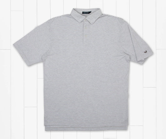 Mangrove Stripe MarshLUX Pique Polo by Southern Marsh