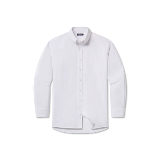 Southern Marsh Classic Oxford Dress Shirt - White