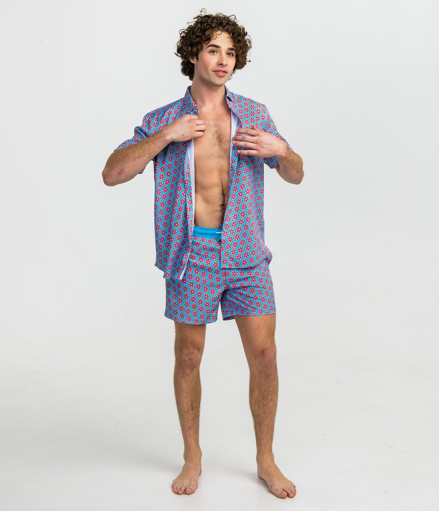 Flower Pong Swim Shorts by Southern Shirt Co