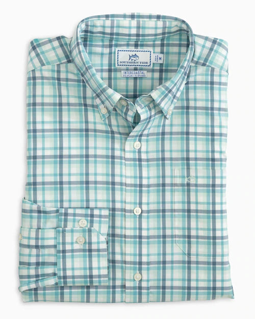 Southern Tide Hartford Plaid Intercoastal Performance Sport Shirt