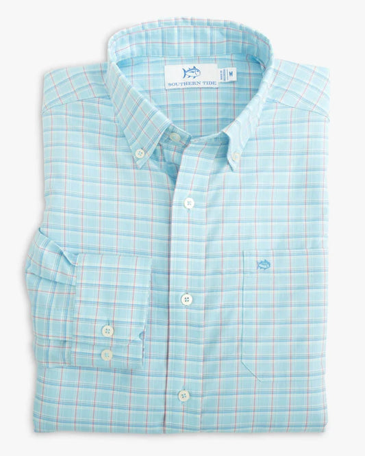 Winton Plaid Sport Shirt - Rain Water